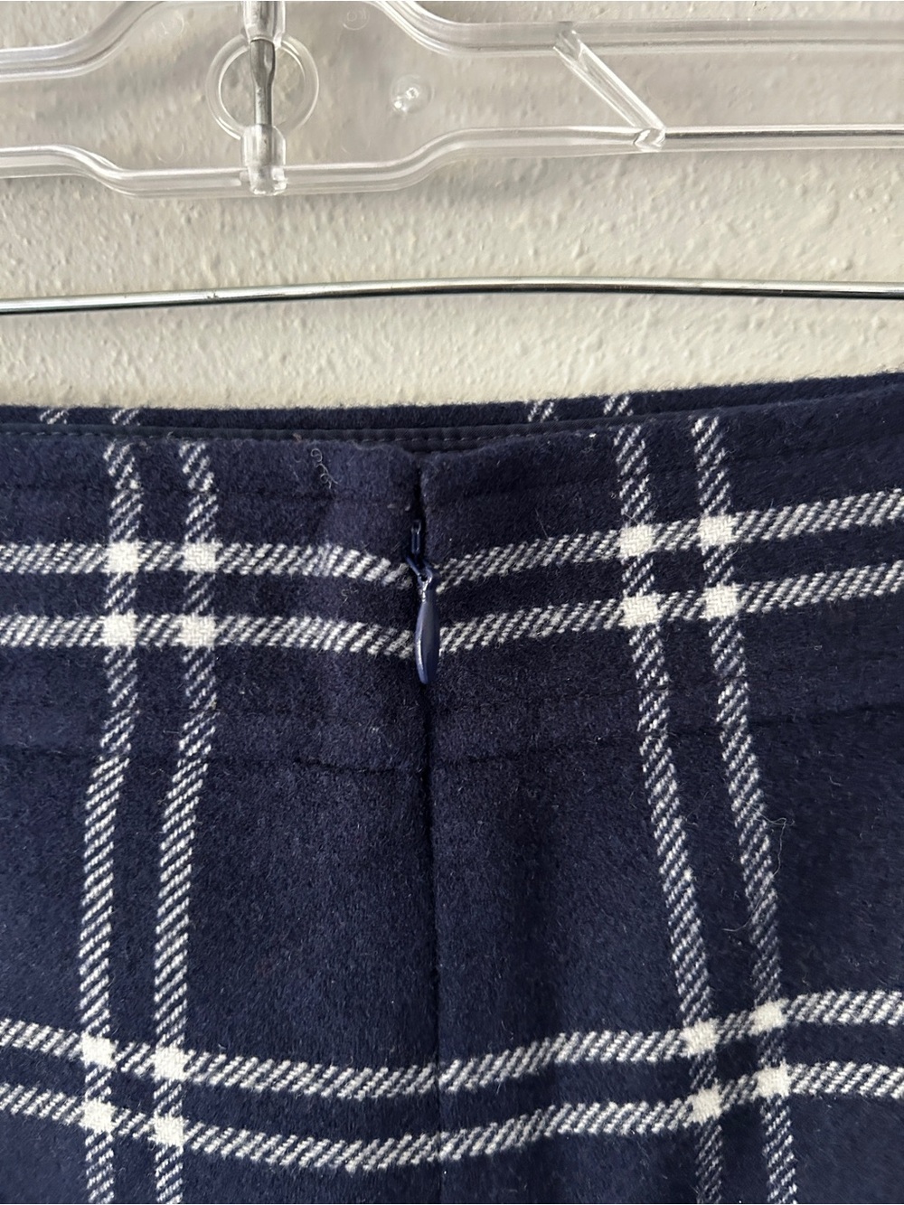 J. Crew Navy and White Plaid Mini Skirt - Picture 3 of 5